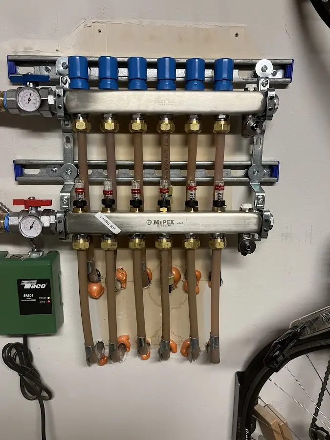 Plumber performing Leak Detection at a residential property in Farmville